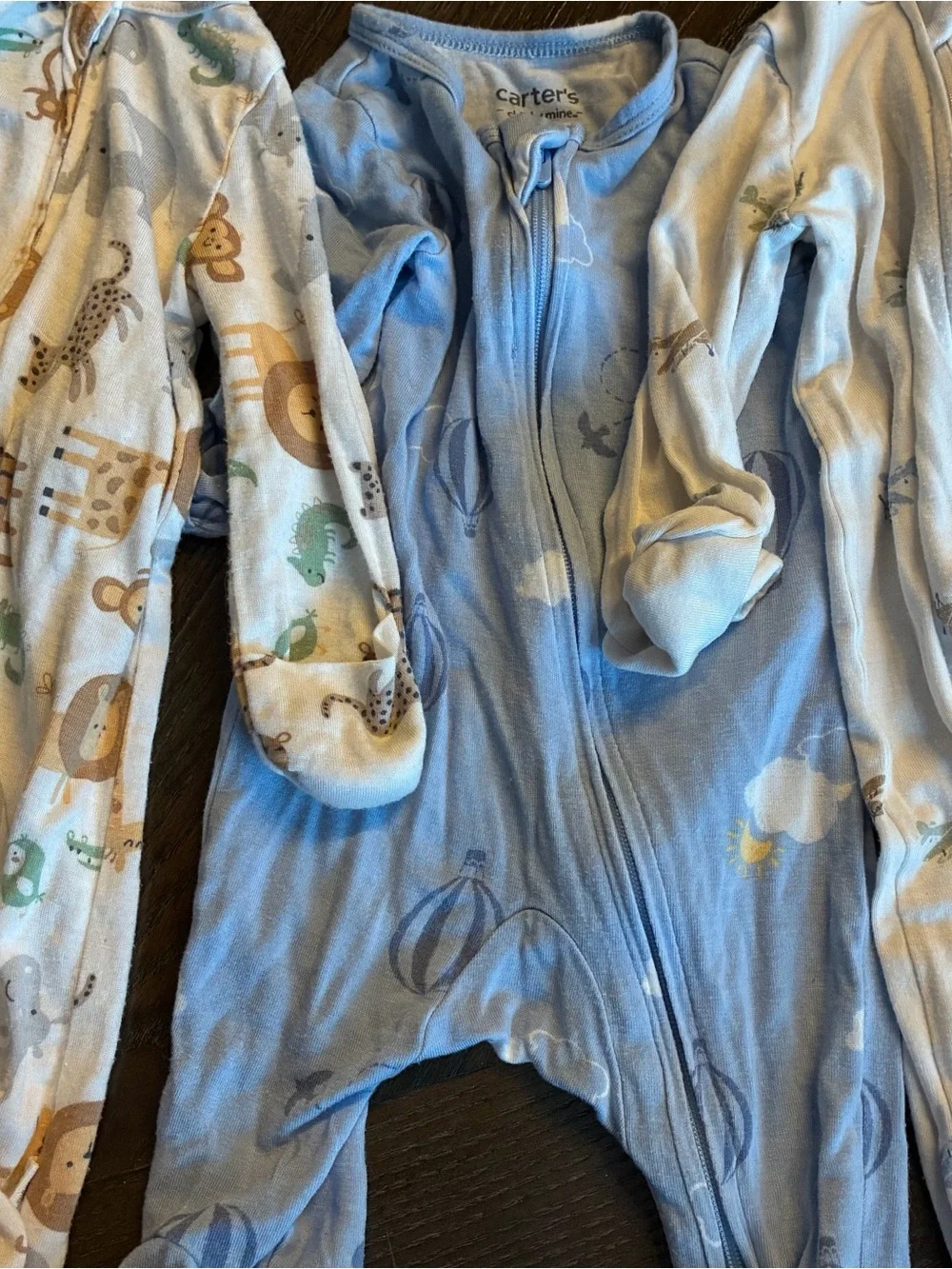 Carter's Child of Mine Sleep N’ Play bamboo pajama set